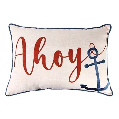 Kirkland's Ahoy Anchor Lumbar Pillow In Multi