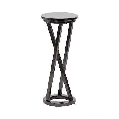 Kirkland's Allie Pewter Metal Cocktail Table In Gray