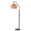 Kirkland's Amalfi Natural Rope Shade Floor Lamp In Brown