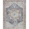 Kirkland's Amelie Navy Blue Classic Washable Area Rug In Multi