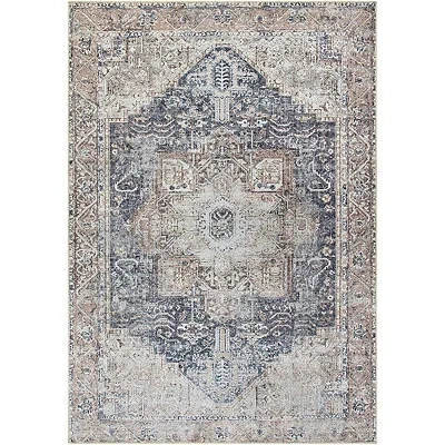Kirkland's Amelie Navy Blue Classic Washable Area Rug In Multi