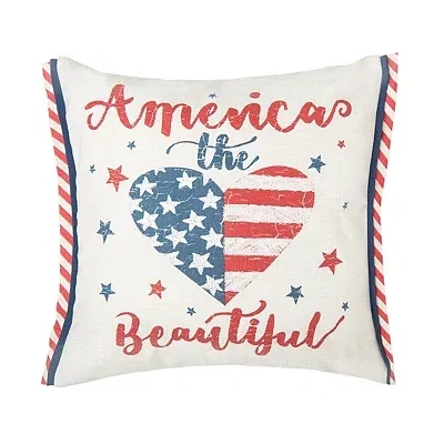Kirkland's America The Beautiful Heart Pillow In Multi
