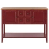 Kirkland's & Oak 4-drawer Charlotte Sideboard In Red
