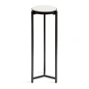 Kirkland's Angular Marble Accent Table In Black