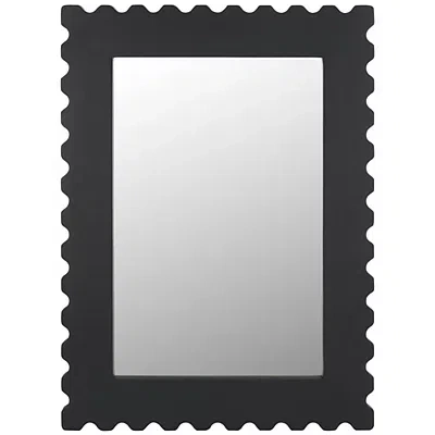 Kirkland's Angular Scalloped Nadia Wall Mirror In Black