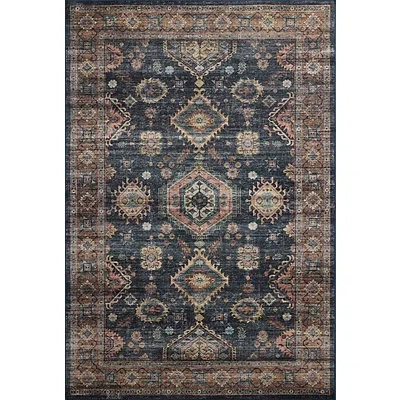 Kirkland's Anniston Denim Sunset Washable Area Rug In Multi