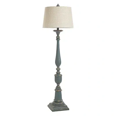 Kirkland's Antique Blue Bourgault Floor Lamp In Multi