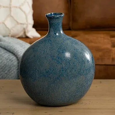 Kirkland's Antique Blue Ceramic Vase