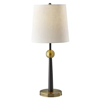 Kirkland's Antique Brass And Black Table Lamp
