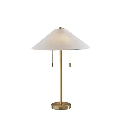 Kirkland's Antique Brass Empire Shade Clare Table Lamp In Gold