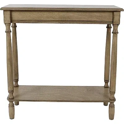 Kirkland's Antique Brown Rectangular Console Table