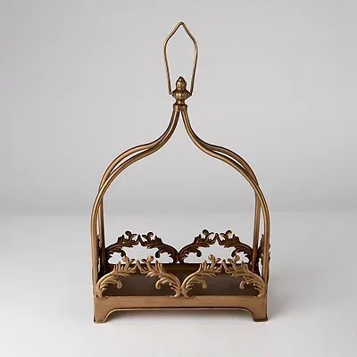 Kirkland's Antique Gold Baroque Lantern In Brown