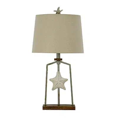 Kirkland's Antique Starfish Table Lamp In Multi
