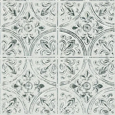 Kirkland's Antique White Tile Peel And Stick Wallpaper In Multi