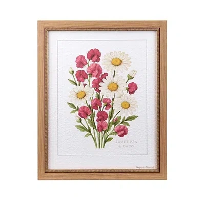 Kirkland's April Daisy And Sweet Pea Framed Art Print In Multi