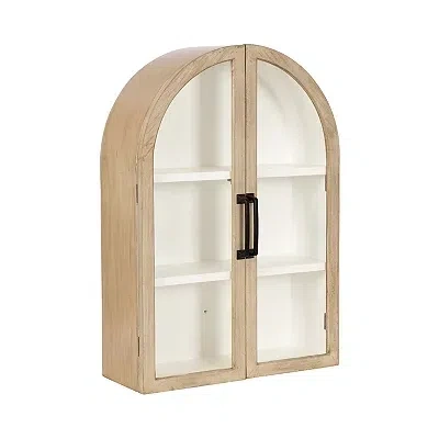 Kirkland's Arch Arcott Wall Cabinet In White