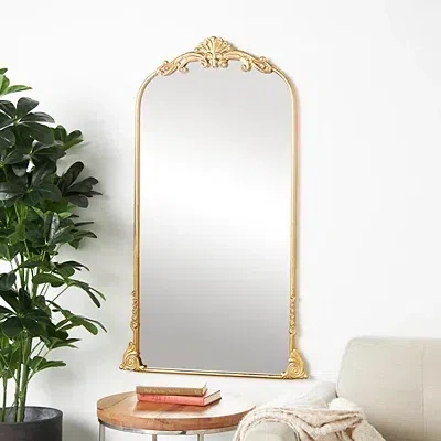 Kirkland's Arched Baroque Mirror In Gold