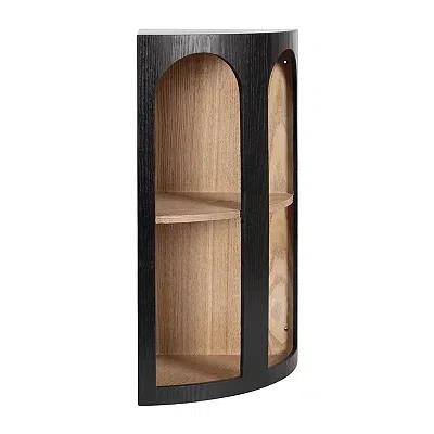Kirkland's Arched Openings Corner Shelf In Black