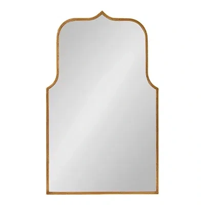 Kirkland's Arched Scallop Wall Mirror In Gold