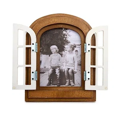 Kirkland's Arched Shutter Picture Frame In Brown