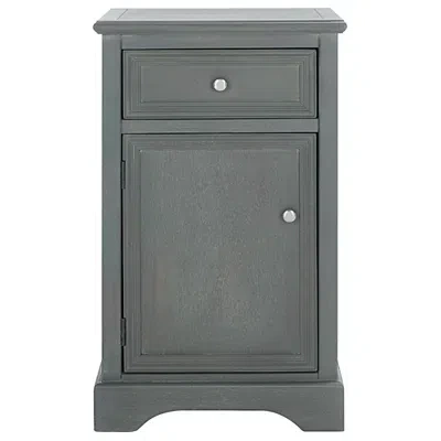 Kirkland's Ash Gray Wood Mita Storage End Table