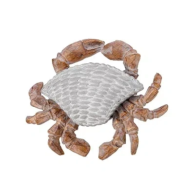 Kirkland's Ash Gray Woven Crab Statue In Multi