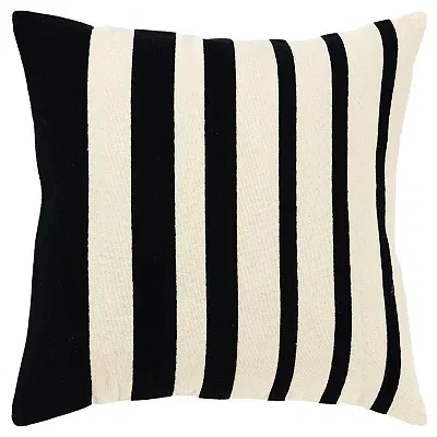 Kirkland's Asymmetrical Linear Throw Pillow In Black