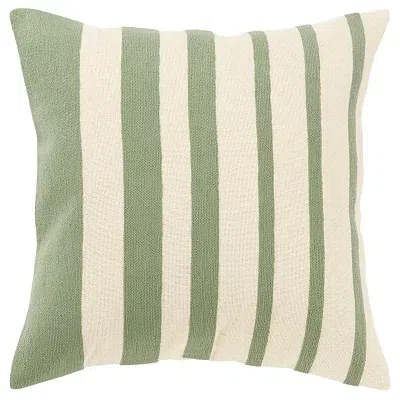 Kirkland's Asymmetrical Linear Throw Pillow In Green