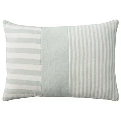 Kirkland's Asymmetrical Stripes Lumbar Pillow In Green