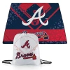 Kirkland's Atlanta Braves Picnic Blanket & Drawstring Bag Set In White