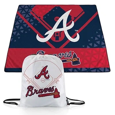 Kirkland's Atlanta Braves Picnic Blanket & Drawstring Bag Set In White