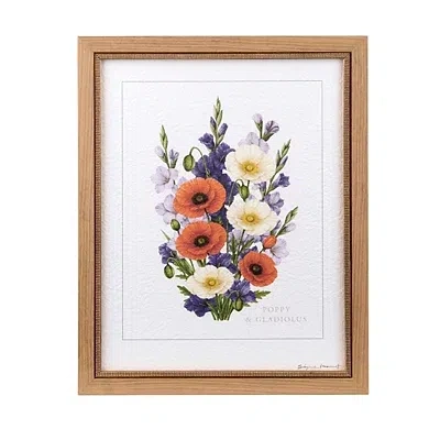 Kirkland's August Poppy And Gladiolus Framed Art Print In Multi