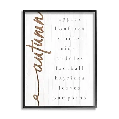 Kirkland's Autumn Checklist Canvas Wall Art In Multi