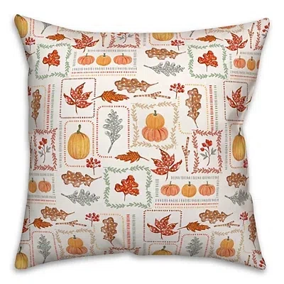 Kirkland's Autumn Patchwork Indoor/outdoor Pillow In Multi