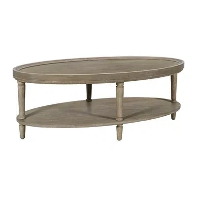 Kirkland's Ayanna Oval Coffee Table In Gray