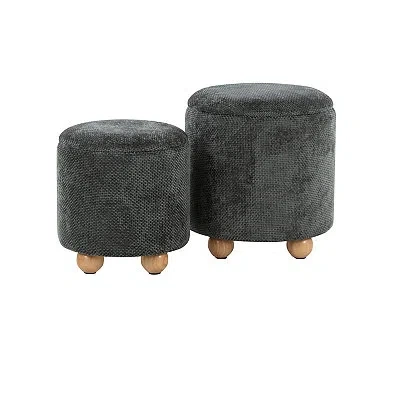 Kirkland's Bacci Nesting Ottomans In Green