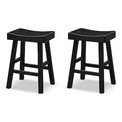 Kirkland's Backless Cooper Counter Stools In Black
