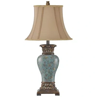 Kirkland's Barbados Blue Traditional Table Lamp In Multi