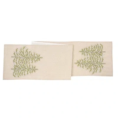 Kirkland's Bead Embroidered Trees Table Runner In Multi
