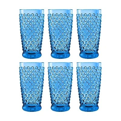 Kirkland's Beaded Acrylic Tumbler Glasses In Blue