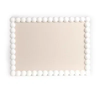 Kirkland's Beaded Frame Pinboard In White
