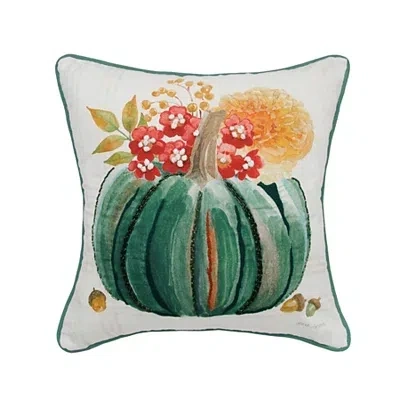Kirkland's Beaded Pumpkin Pillow In Multi
