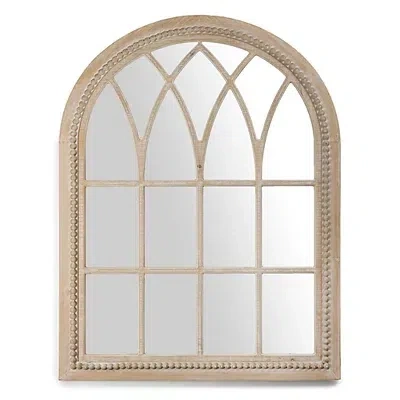 Kirkland's Beaded Wood Lily Wall Mirror In Multi