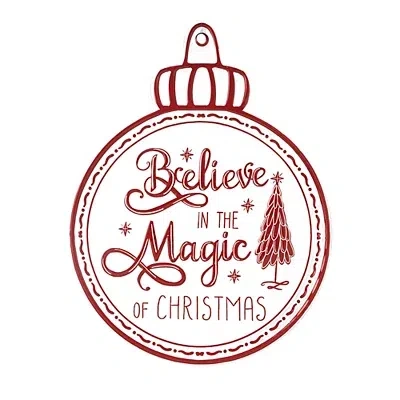 Kirkland's Believe In Magic Of Christmas Ornament Wall Plaque In Red