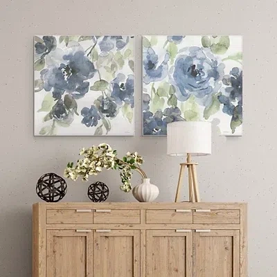 Kirkland's Belles I And Ii Canvas Art Prints In Blue
