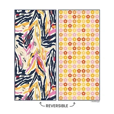 Kirkland's Bengal Abstract Reversible Microfiber Beach Towel In Multi