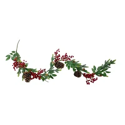 Kirkland's Berry And Pinecone Winter Forest Garland In Multi