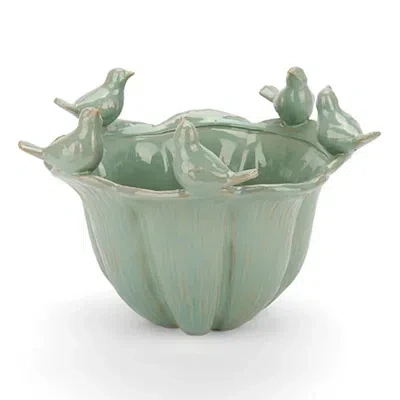 Kirkland's Bird Ceramic Decorative Bowl In Blue