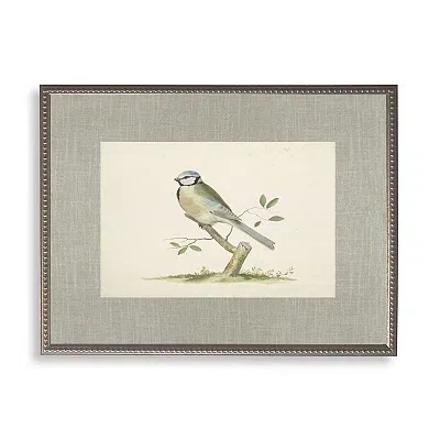 Kirkland's Bird Linen Framed Art Print In Gray