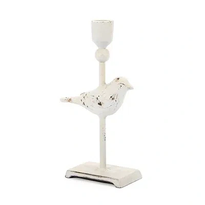 Kirkland's Bird Taper Candle Holder In White